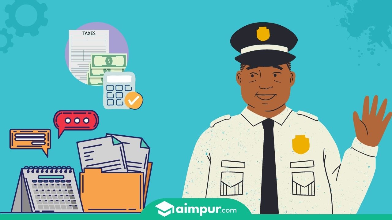 A Tax graphic - income tax officer kaise bane